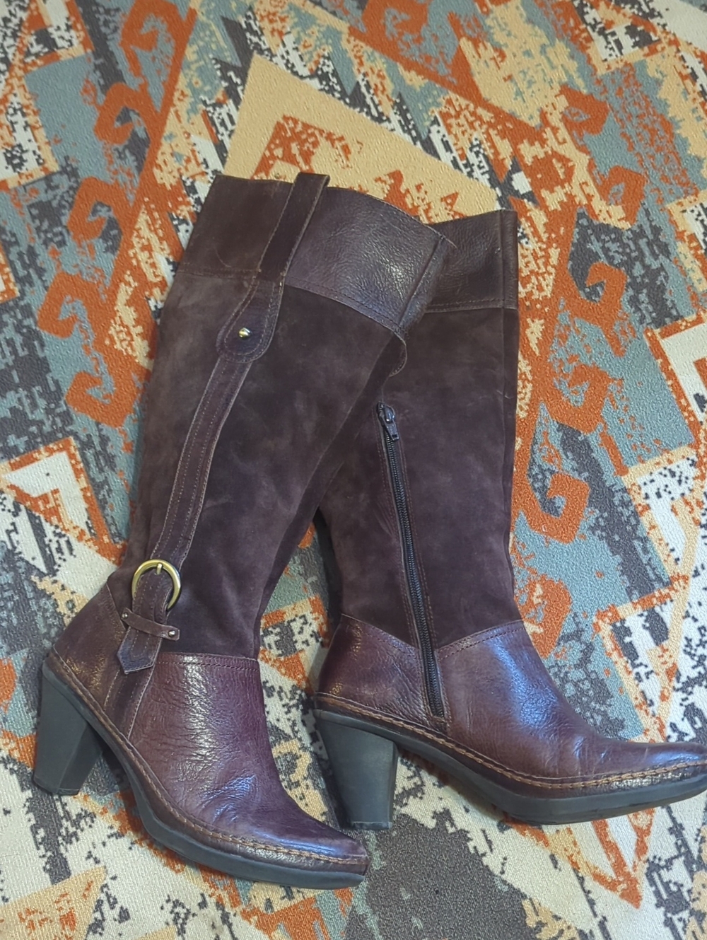 Naturalizer Comfort Women’s Leather Suede Brown Knee High Dandy Boot 9m